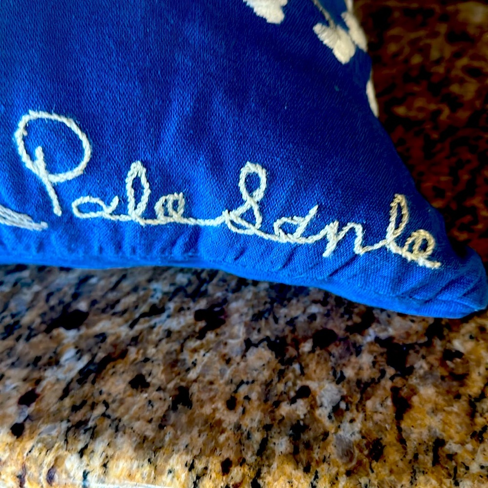 Palo Santo embroidered pillow case with pillow